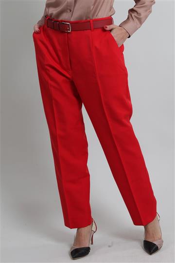 Calça Dolce & Gabbana Alfaiataria Linho com Seda Vermelha