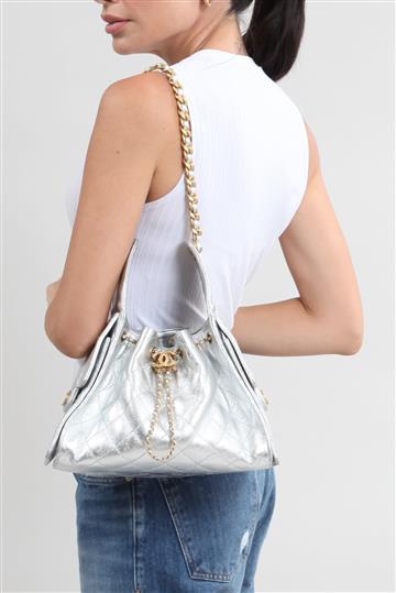 Bolsa Chanel Hobo 25 Metalizada