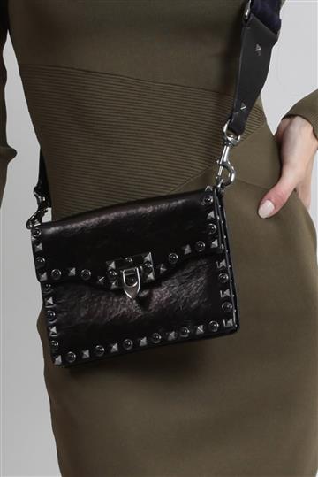 Bolsa Valentino Rockstud Rolling Preta
