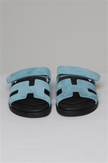 Sandália Hermès Chypre Azul