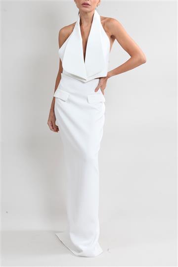 Conjunto Mônot Saia e Frente Única Branco