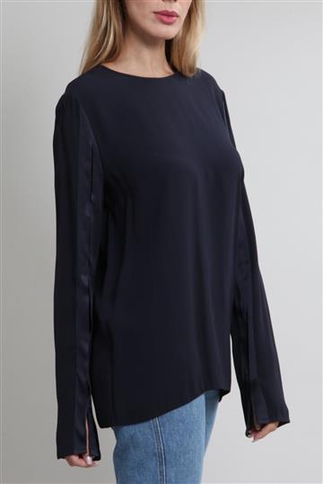 Blusa Stella McCartney Manga Longa com Recortes Azul