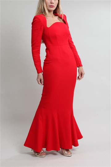 Vestido Roland Mouret Longo Alfaiataria Vermelho