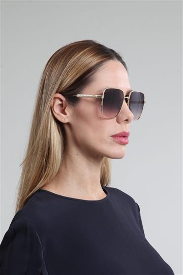 Óculos Christian Dior Cannage S1U Dourado