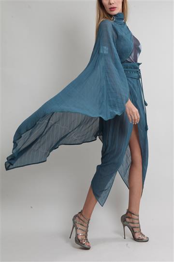 Conjunto De Goeye 3 Peças Seda Verde