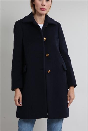 Casaco Red Valentino Sobretudo Lã e Alpaca Azul