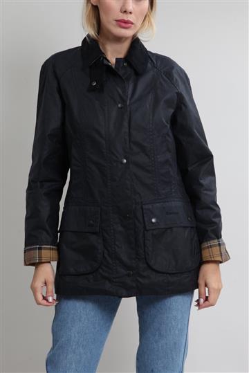 Casaco Barbour Classic Beadnell Waxed Preto