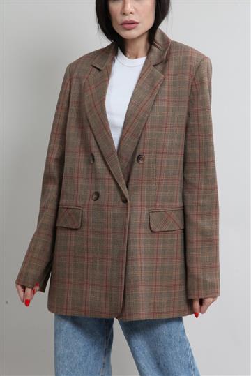 Blazer Achados da New Brooksfield Donna Marrom