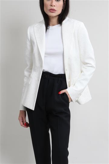Blazer Christian Dior Jacquard Alfaiataria Branco
