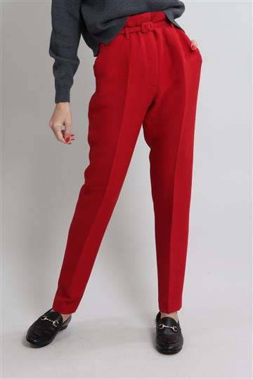 Calça Christian Dior Alfaiataria Vermelha