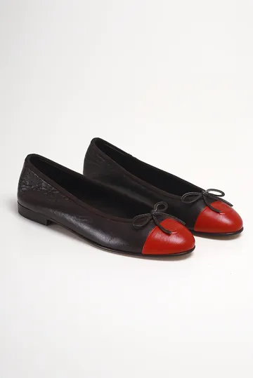 Sapatilha Chanel Bicolor Marrom