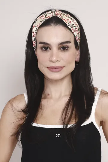 Tiara Gucci Nó Monograma Off-White