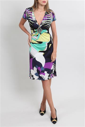 Vestido Emilio Pucci Ferragem Estampado