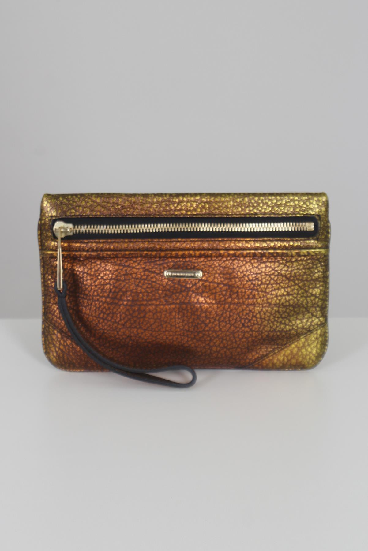 Carteira Burberry Clutch Metalizado
