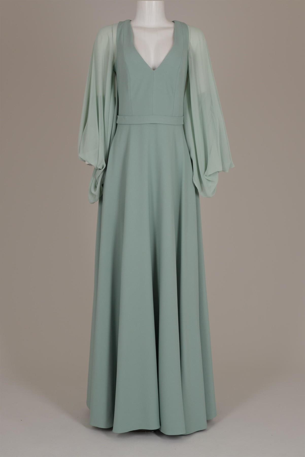 Vestido Trinitá Bordado Verde