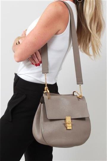 Bolsa Chloé Tiracolo Drew Cinza