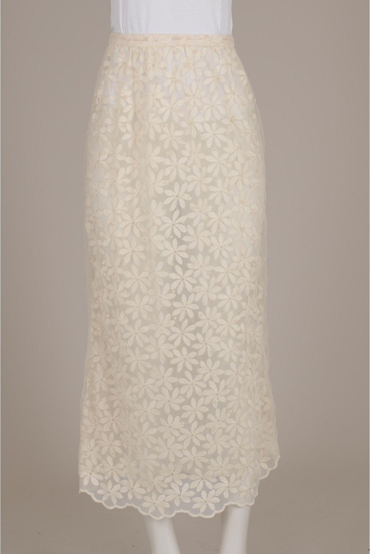 Saia Achados da New Floral Off-White