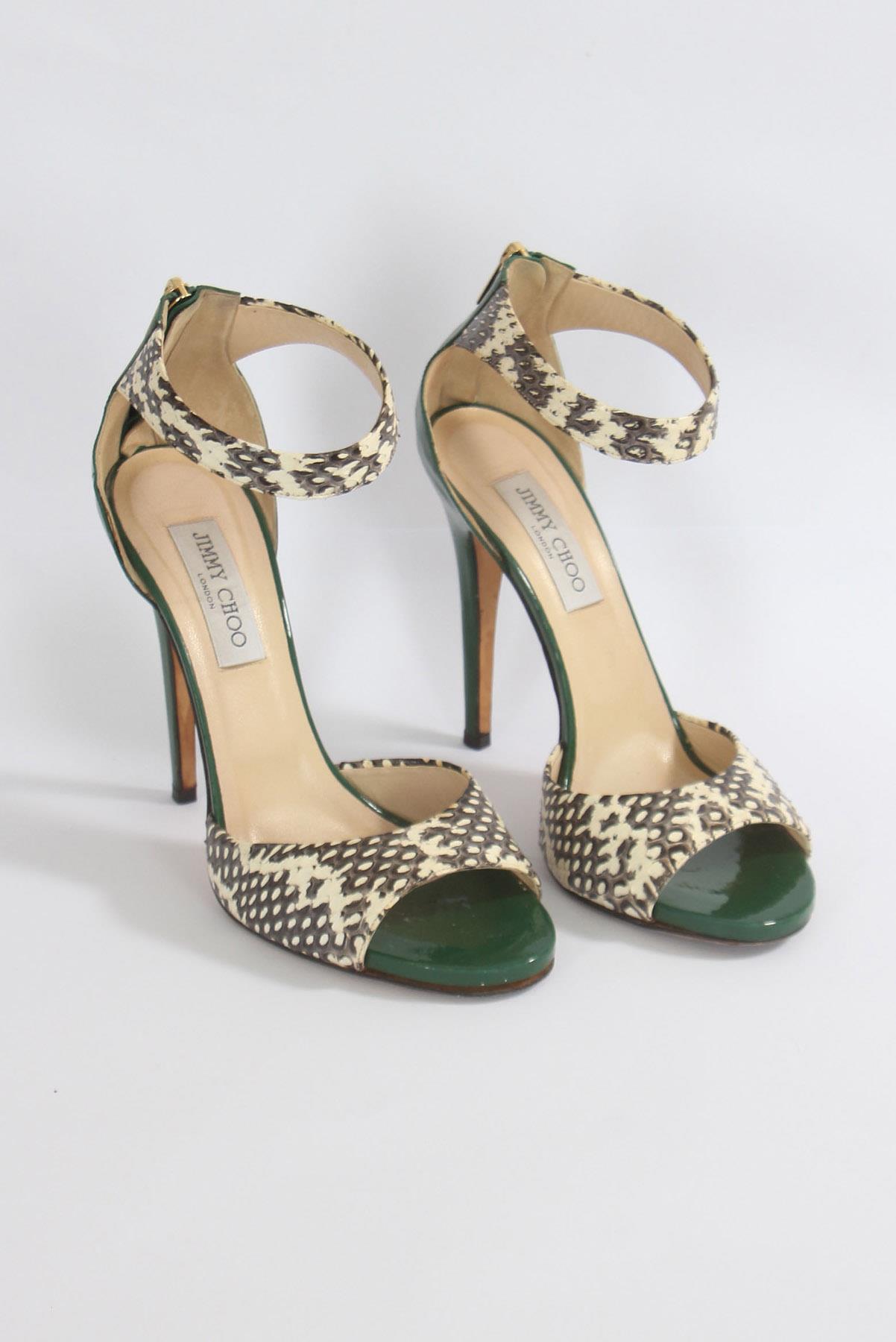 Sandália Jimmy Choo Couro Verde