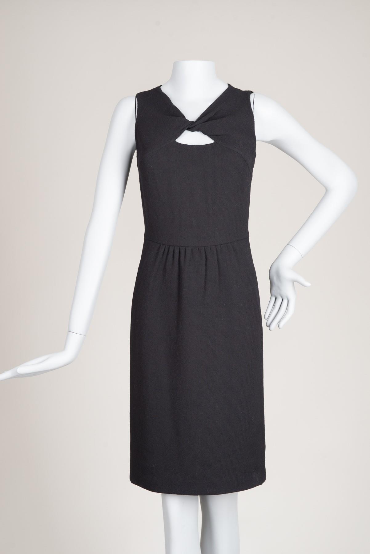 Vestido Oscar De La Renta  LBD Preto