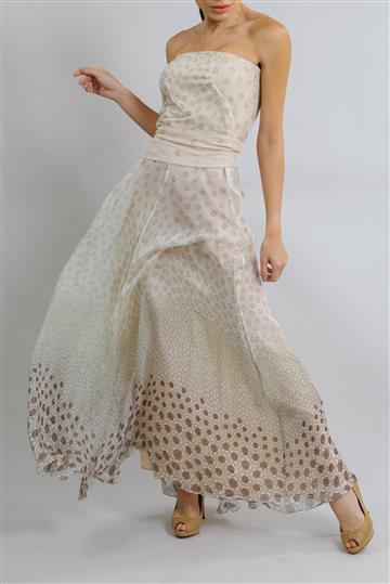 Vestido Achados da New Seda Nude