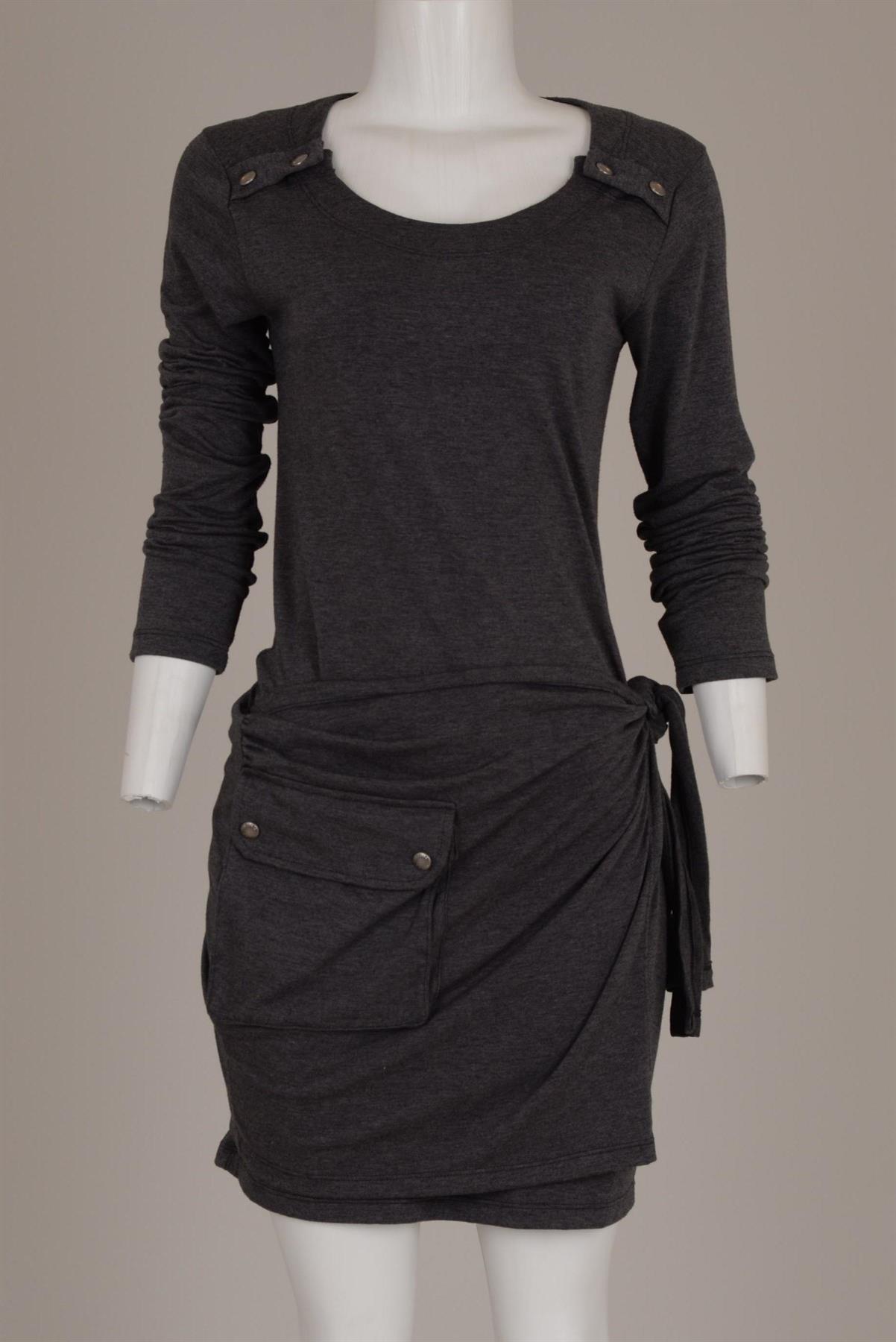 Vestido Achados da New Cinza