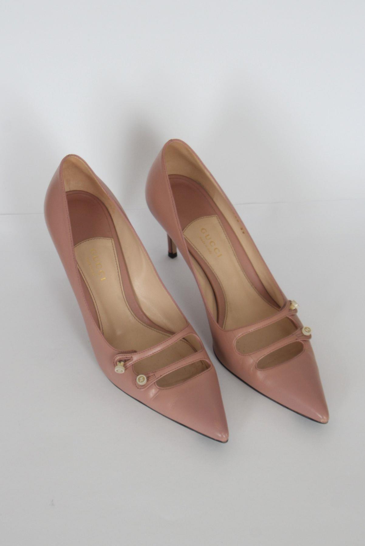 Sapato Gucci Scarpin Rosa