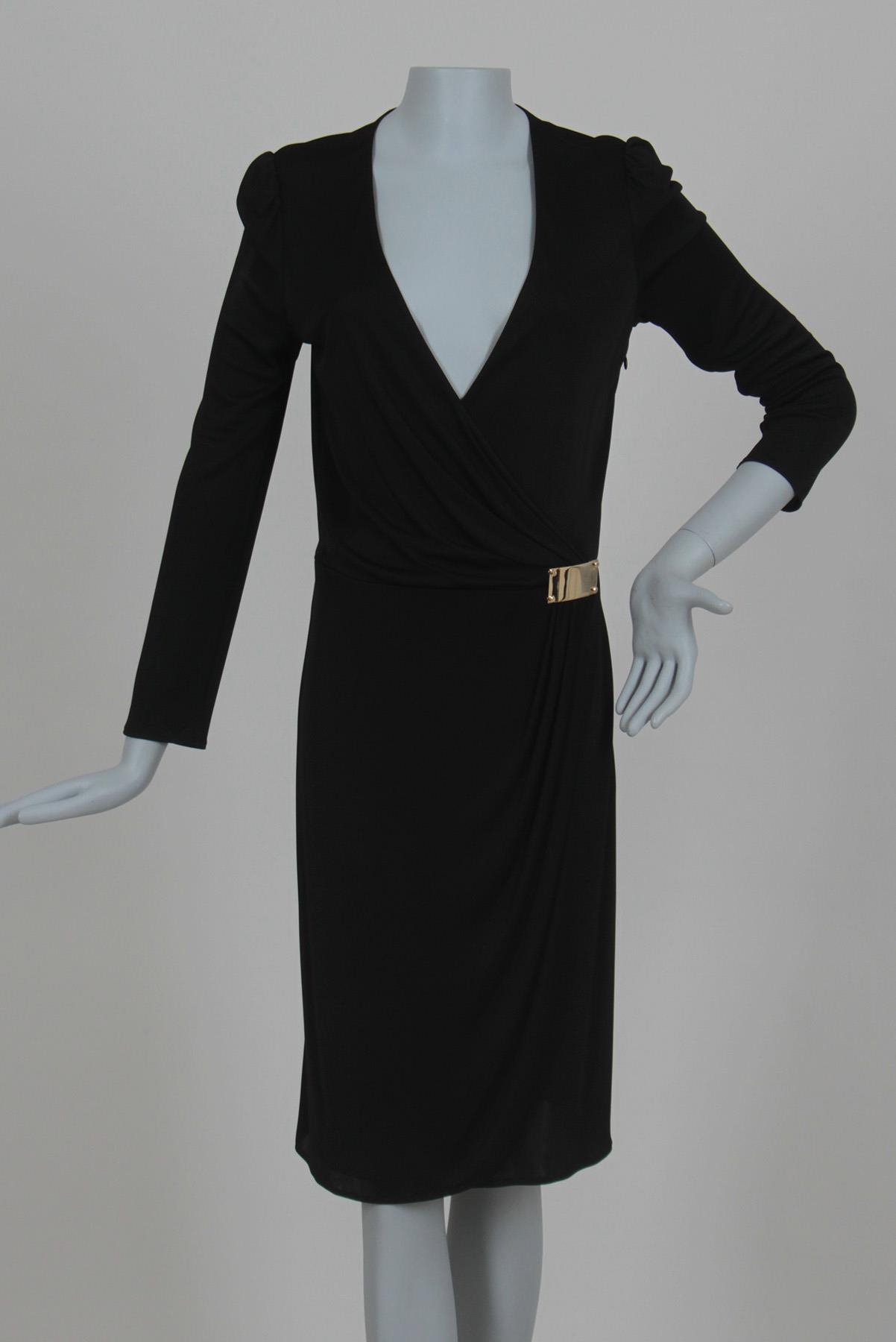 Vestido Emilio Pucci Drapeado Preto