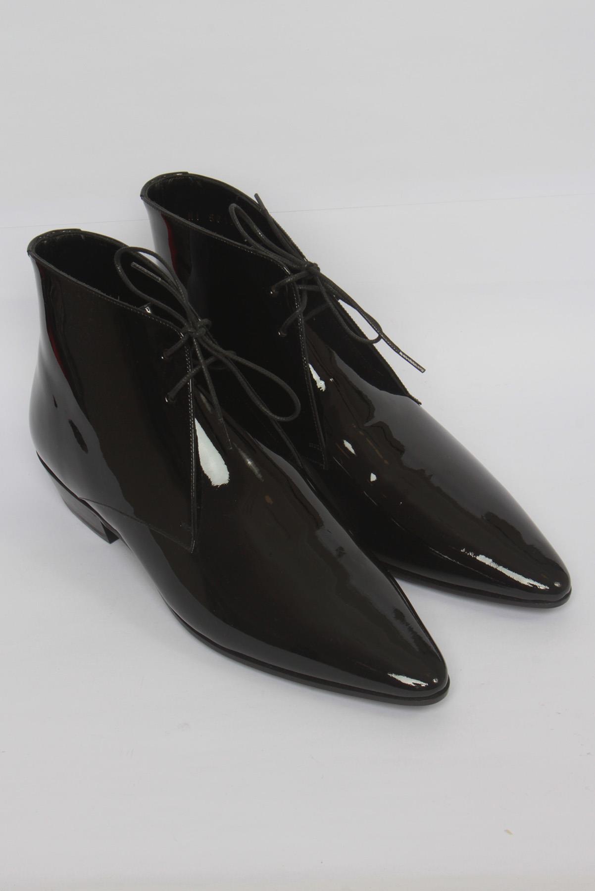 Bota Saint Laurent Veniz Heavy Preto