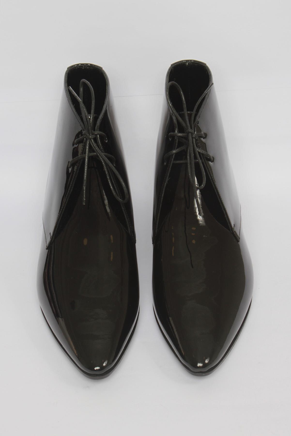 Bota Saint Laurent Veniz Heavy Preto