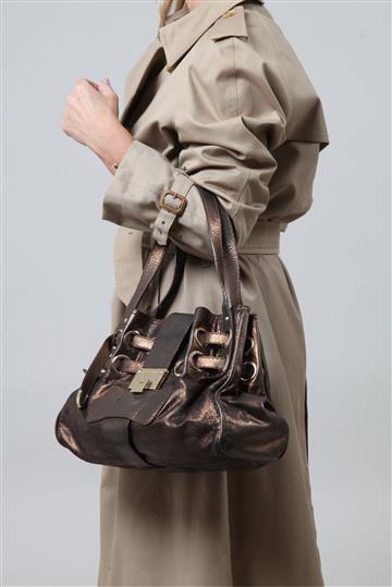 Bolsa Jimmy Choo Romana Hobo Metalizado