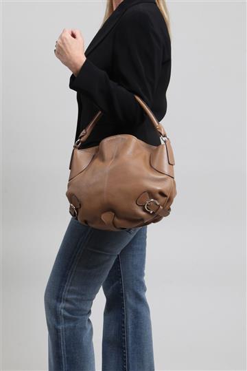 Bolsa Salvatore Ferragamo Recortes Caramelo