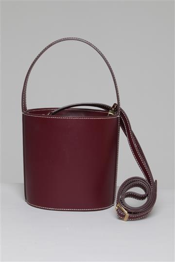 Bolsa Staud Bucket Bordô