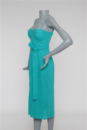 Vestido Achados da New Midi  Verde