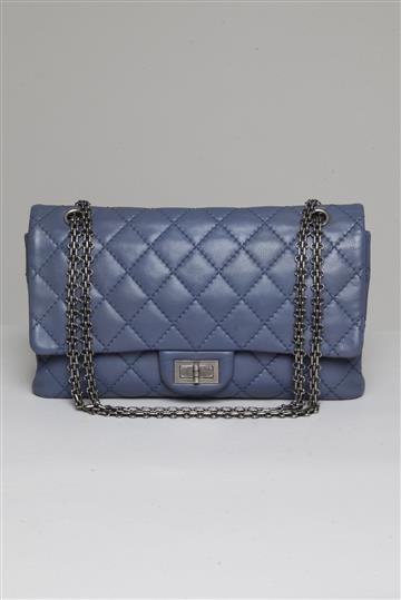 Bolsa Chanel Reissue Double Flap 2.55 Azul