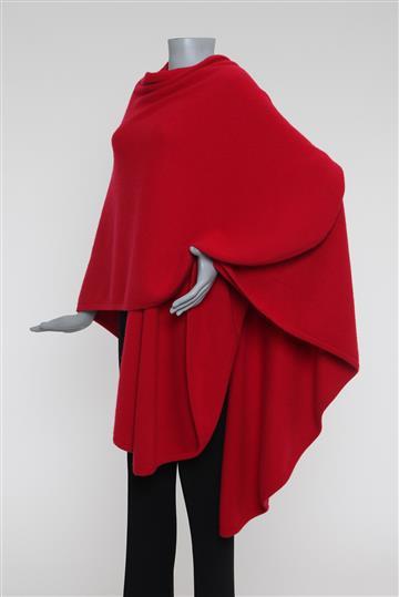 Casaco  Pelerine Cashmere Vermelho