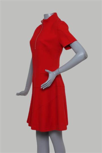 Vestido Christian Dior Ziper Gola Vermelho