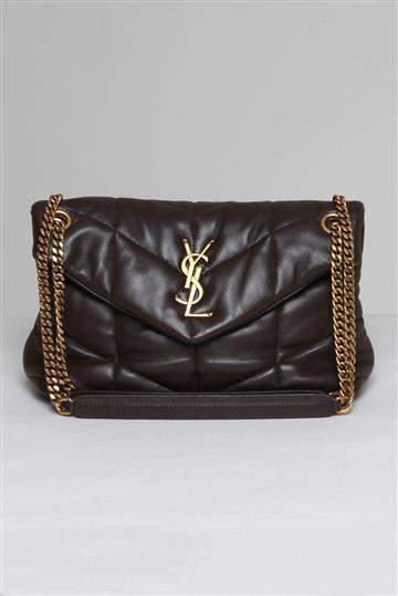 Bolsa Saint Laurent Loulou de Ombro Marrom