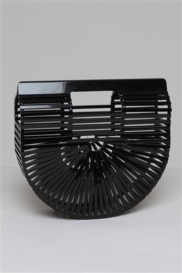 Bolsa Cult Gaia Acetato Preta