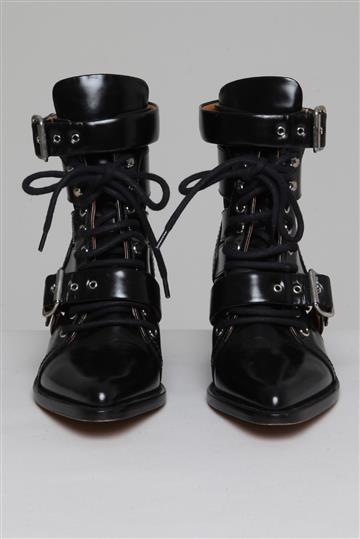 Bota Chloé Couro Serina Preta