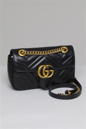 Bolsa Gucci Marmont Matelassê Preta