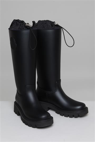 Bota Moncler Galocha Cano Alto Preto