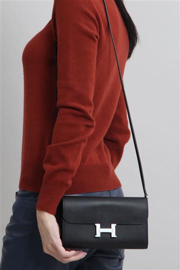 Bolsa Hermès Carteira Cosntance To Go Preta