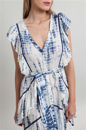 Vestido Alexis Longo Tie Dye Branca