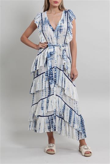 Vestido Alexis Longo Tie Dye Branca