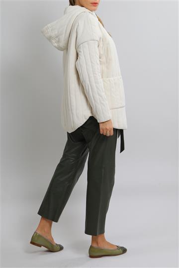 Casaco A. Niemeyer Puffer com Capuz Off-White