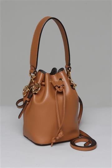 Bolsa Fendi Mini Mon Bucket Caramelo