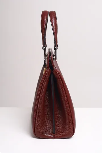 Bolsa Gucci Zumi Sathel Logo Bordô