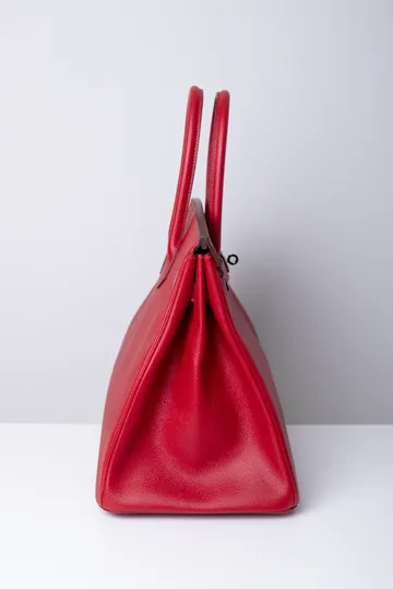 Bolsa Hermès Birkin 35 Palladium Vermelha