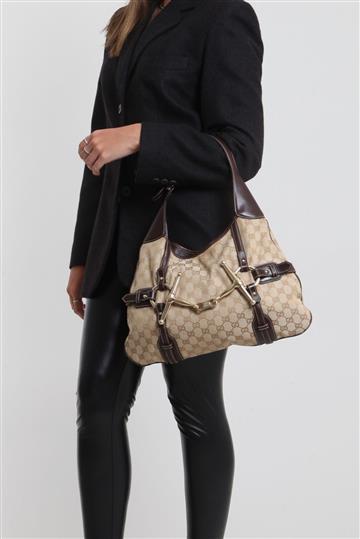 Bolsa Gucci Monograma Marrom