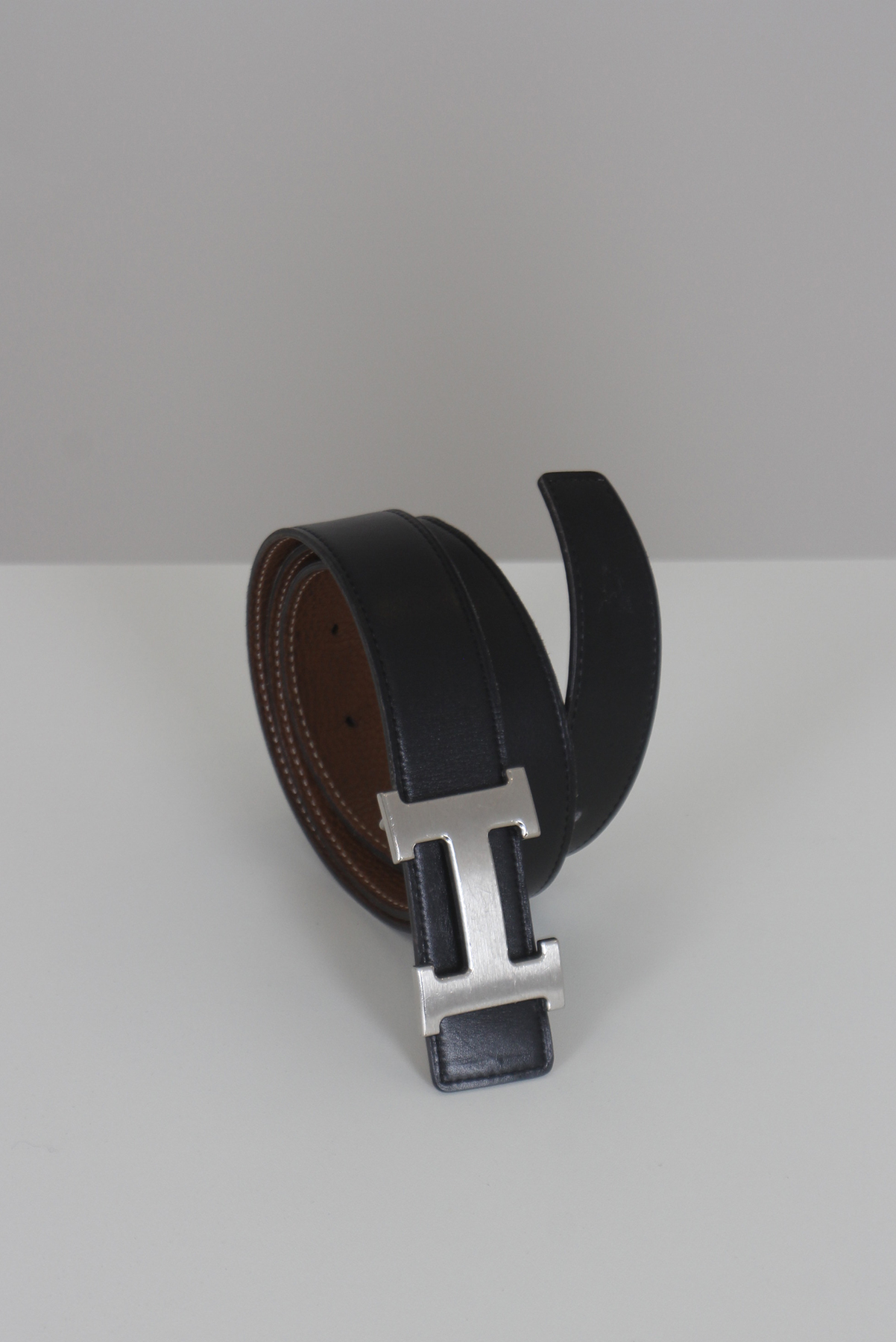 Cinto Hermés Dupla Face Preto